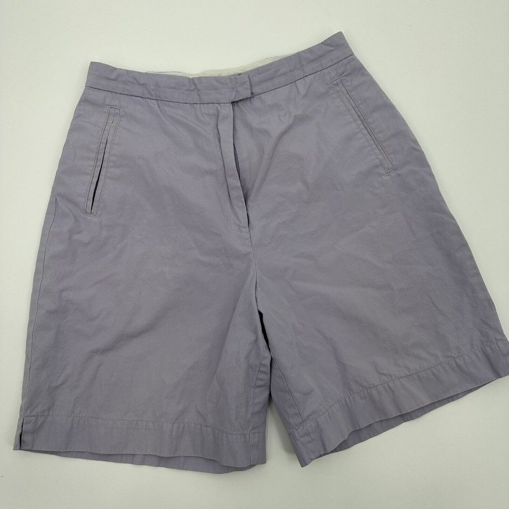 Women Brooks Brothers Golf Purple Cotton Chino Shorts‎ Size 6